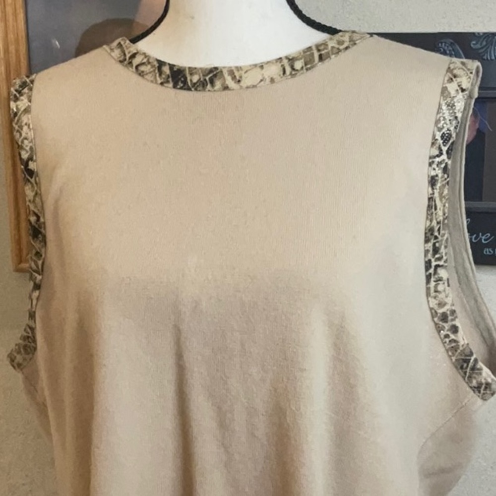 Norton Jacket And Matching Shell With Faux Alliga… - image 4